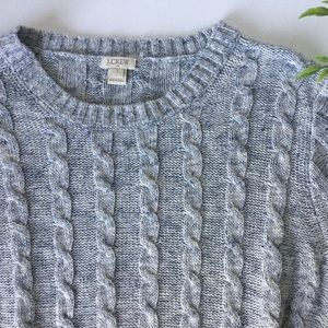 J Crew Factory Cable Knit pullover sweater